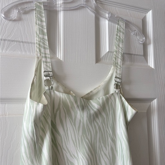 Dynamite Cream Midi Slip Dress Spaghetti Strap V-Neck - Picture 6 of 6